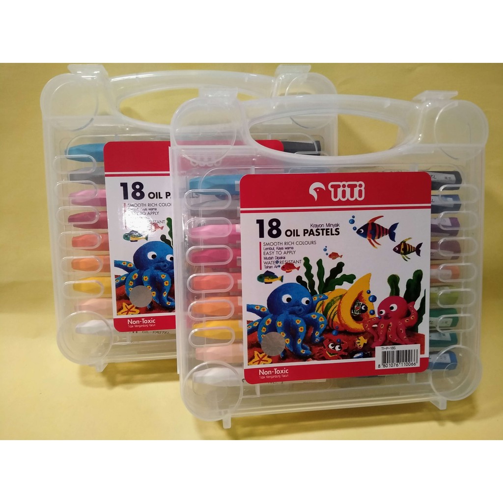 

ORI Crayon TITI 18 Warna ASLI/Karyon/Oil Pastel
