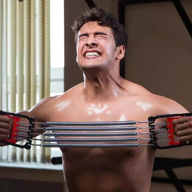 ➟ Alat Fitness Perlengkapan Gym Pembentuk Otot Perut Dan Dada Chest Ekspander Alat Latihan Otot Dada