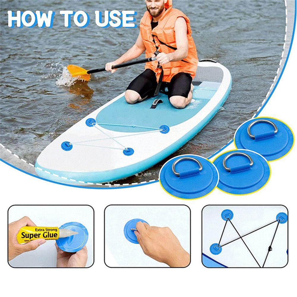 Augustina Papan Surfing Perahu Patch Olahraga Air Laut Stainless Steel Perahu Patch Deck Rigging Sup Bulat Ring Pad
