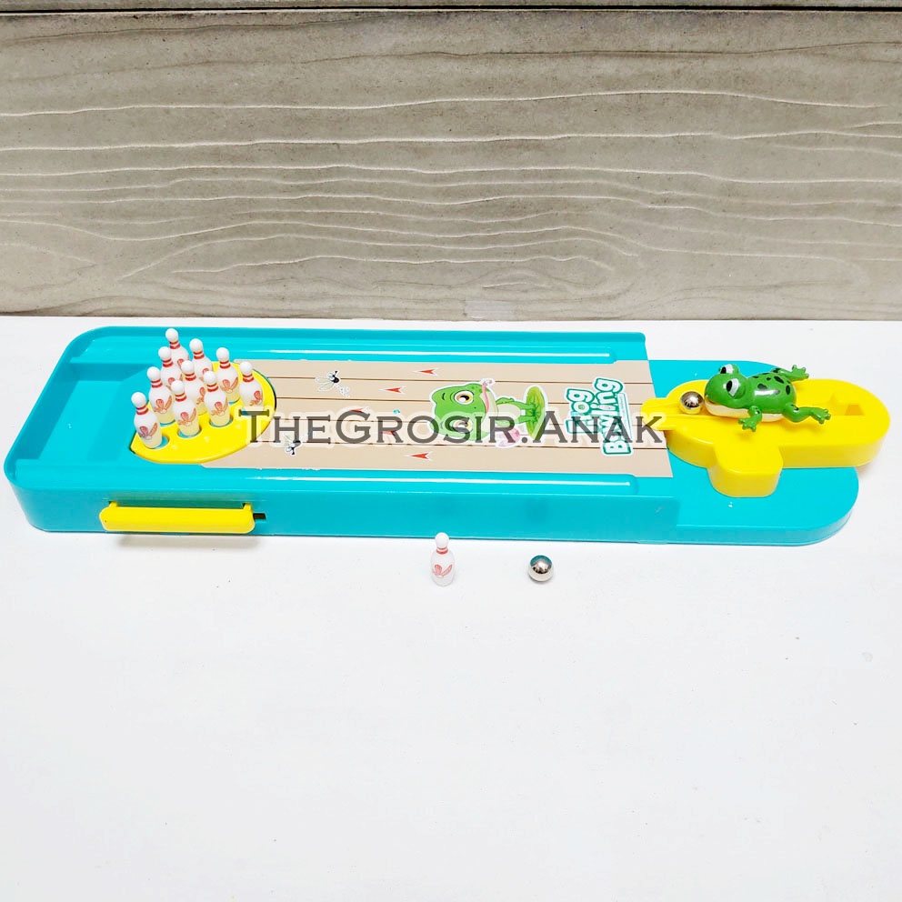 Frog Bowling Mainan Mini Bowling Katak Board Games