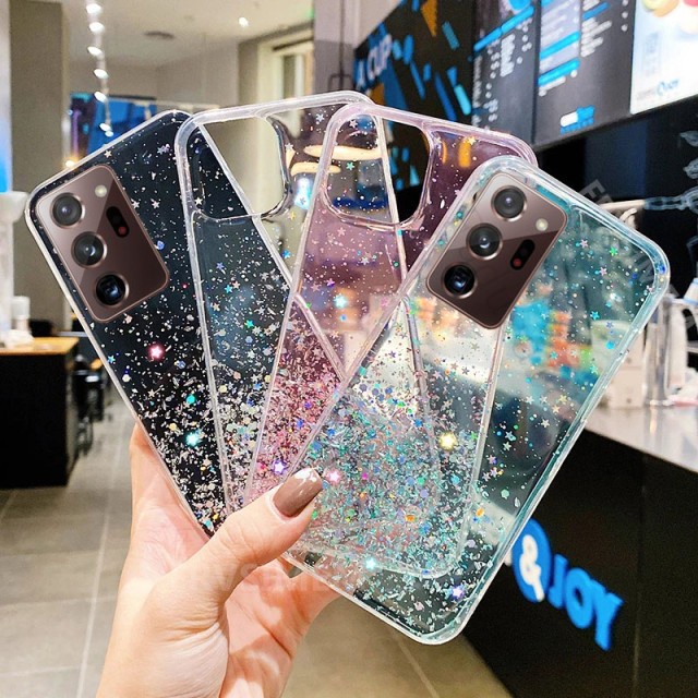 Soft Case Oppo Reno 6 4G / Reno 6 4G Glitter Starry - RENO 6 5G, Ungu