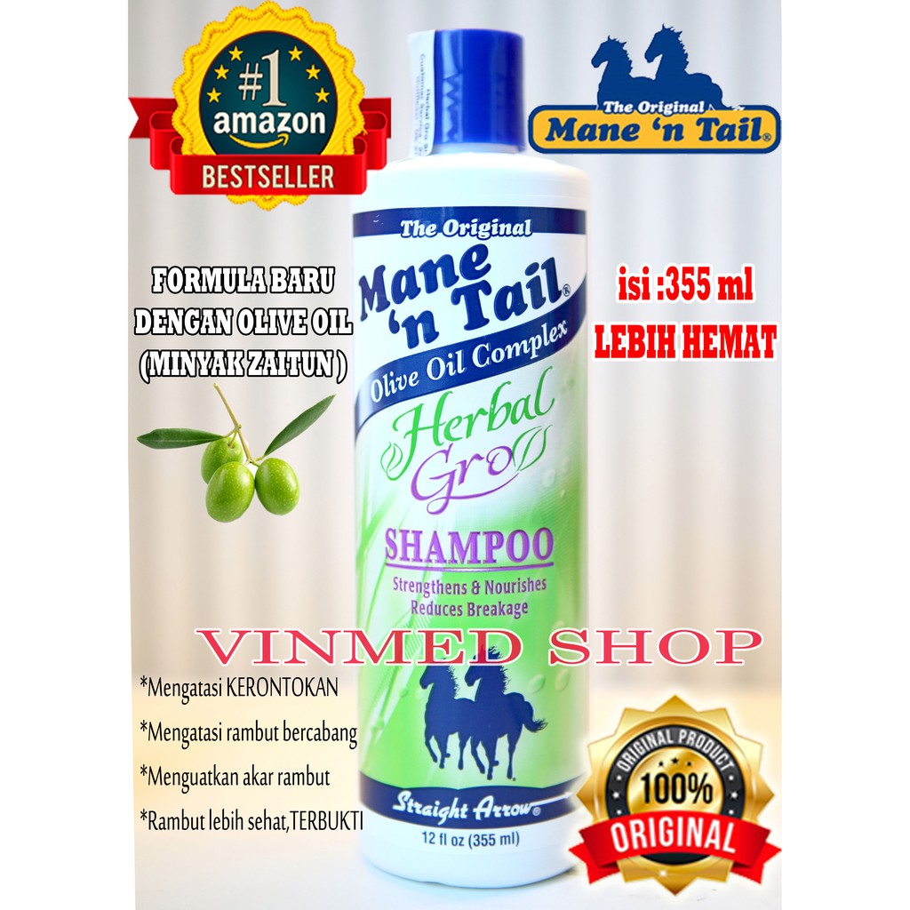 Kirkland Minoxidil+Biotin Puritans 10k Isi 50+Shampo Mane N Tail Hair GRO 355ml