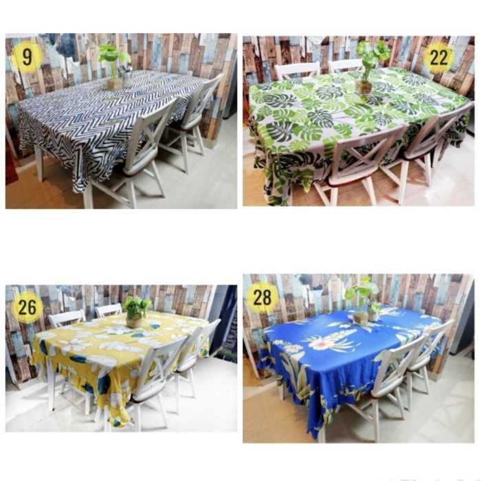 Taplak Meja Makan - Taplak Meja Makan Kain Katun Premium Lokal
