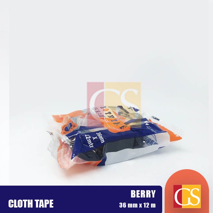 

Cloth Tape / Lakban Kain / Lakban Jilid Berry 1.5 inch 36 mm 12 meter Hitam