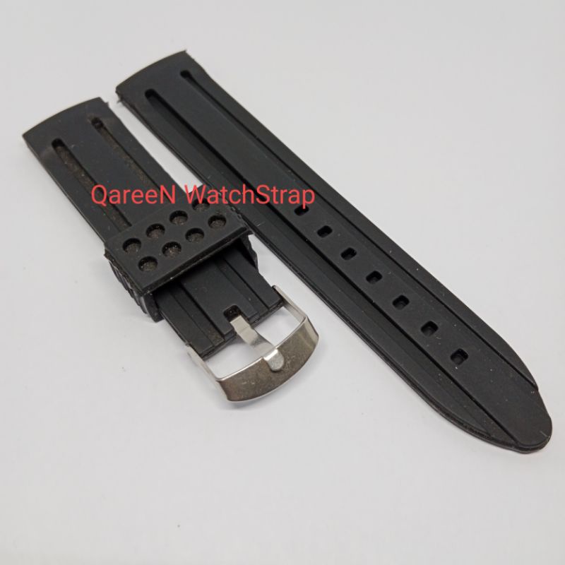 Tali jam tangan karet 22mm tali jam tangan rubber 22mm Strap jam tangan keren