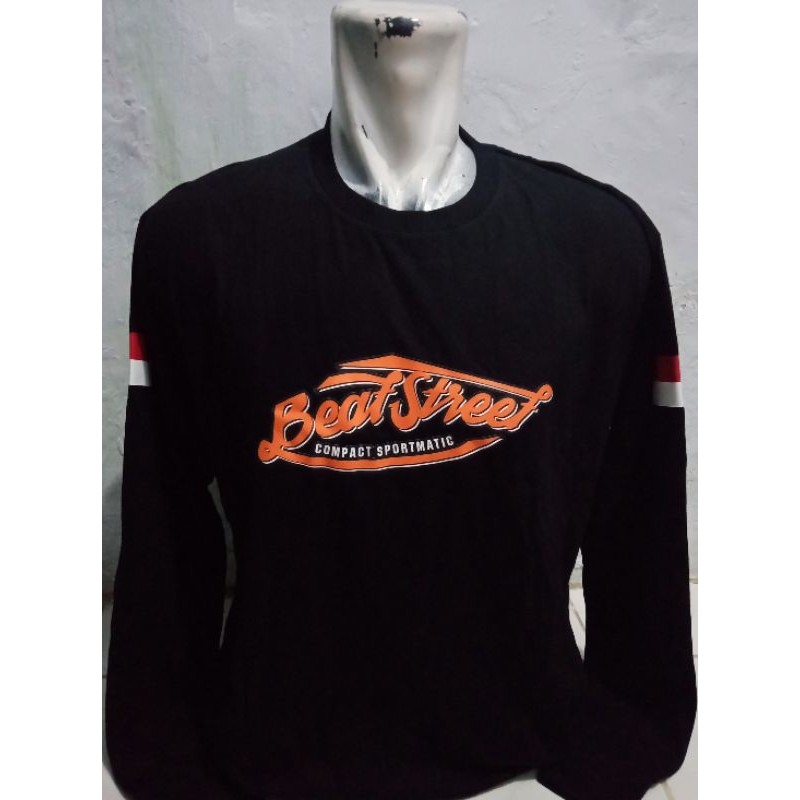 Kaos  Honda Beat street sablon DTF/kaos lengan panjang