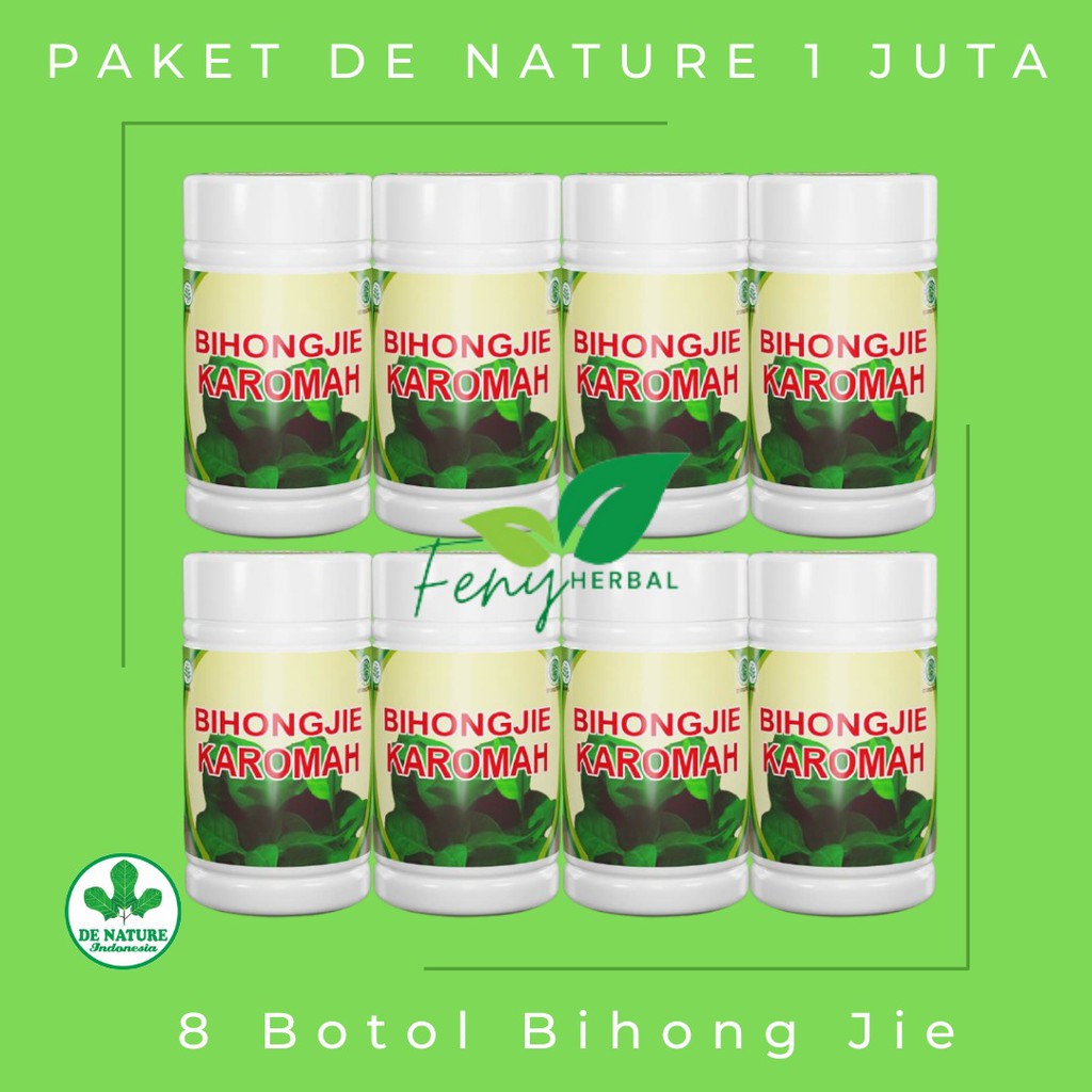 Paket Reseller | Paket Usaha Obat Herbal | Paket De Nature 1 Juta | 8 Botol Bihong Jie Original