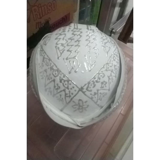 Blangkon Perbawan Putih Prodo pengantin