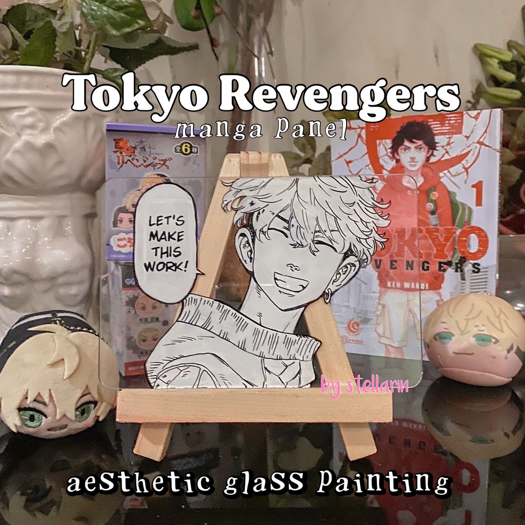 [READY] Tokyo Revengers Acrylic Glass Painting Manga Panel Aesthetic Anime Akrilik Estetik