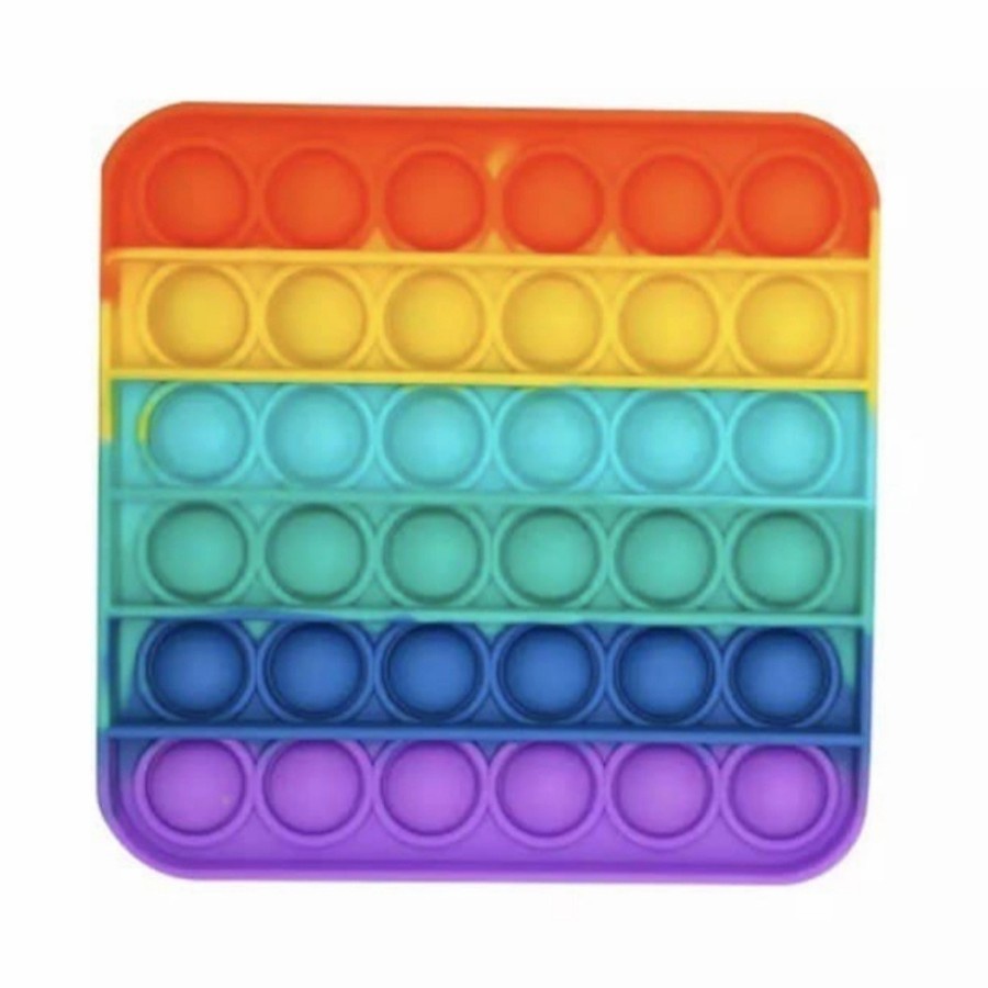 mainan push bubble fidget pop it fidget toy popit rainbow-kotak