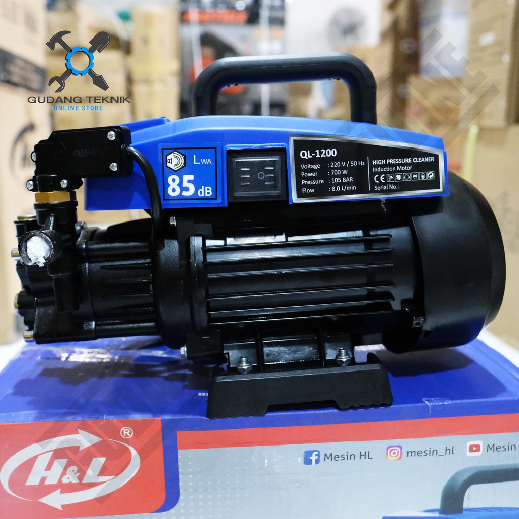 Alat Steam Cuci Motor Mobil HNL HL H&amp;L QL1200 / Jet Cleaner High Pressure HNL QL-1200 QL 1200