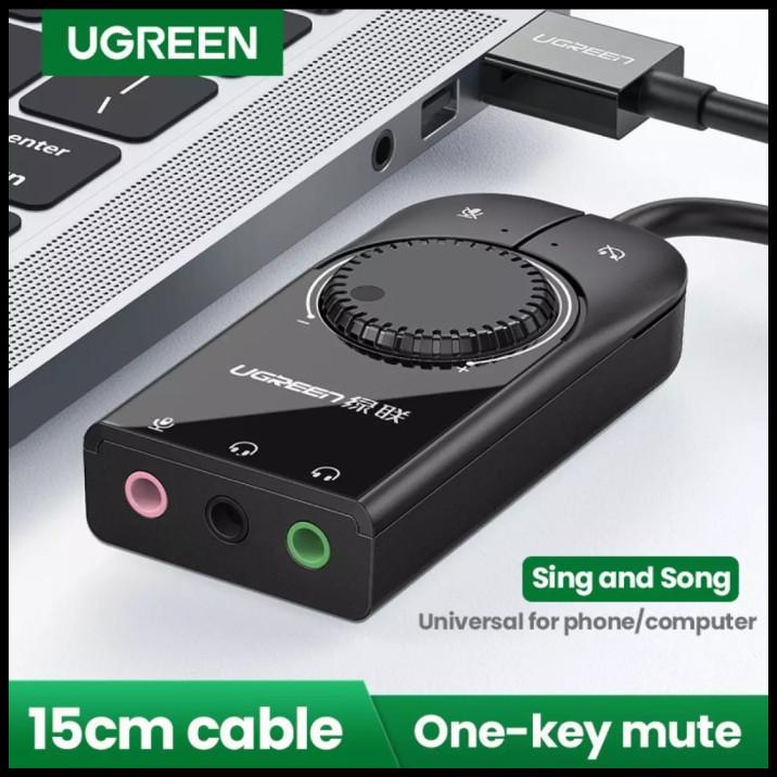 Ugreen Soundcard Usb To Aux Audio Mic - Ugreen Usb Sound Card External