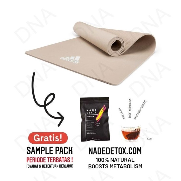 Matras Yoga 8mm / Yoga Mat 8mm Vapor Grey Adidas - ORIGINAL