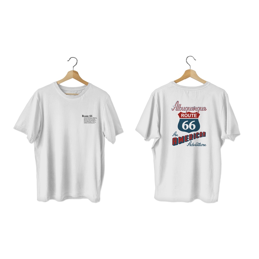 VESPARREL - KAOS T-SHIRT ROUTE 66 ADVENTURE PREMIUM