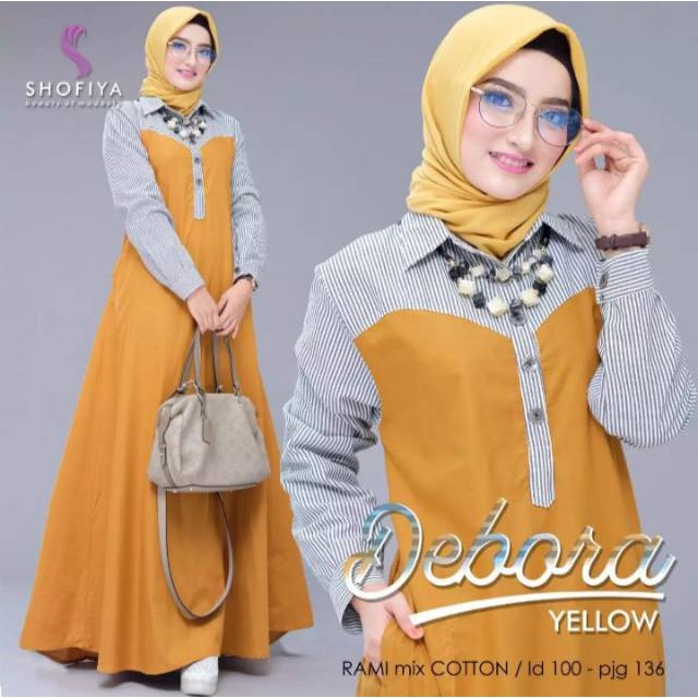 Gamis Debora Moscrepe | Pakaian Muslim Wanita