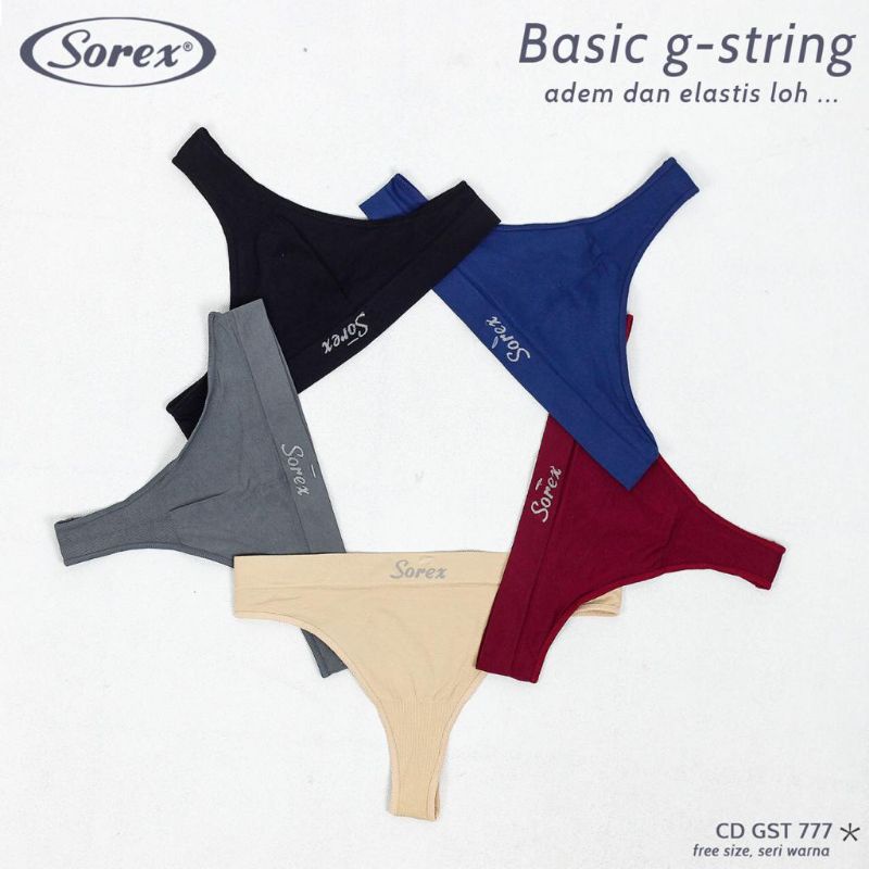 Celana Dalam G String Sorex - Casual Gstring Rajut Sorex CD GST 777 - Thong Sorex