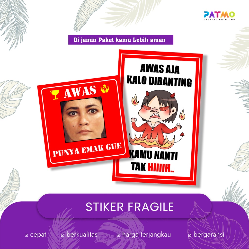 

STICKER FRAGILE LUCU | STIKER JANGAN DIBANTING