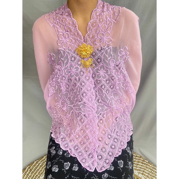 Kebaya Bali By Ani Kain Kebaya Katun Swiss Full Bordir