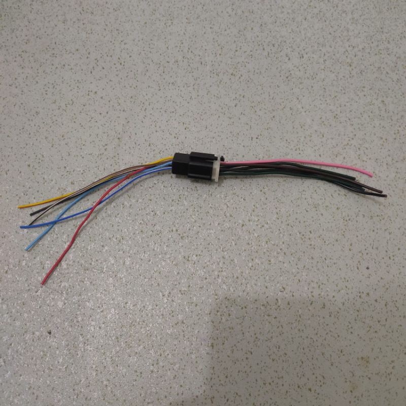 Soket Sambungan Soket 6 Kabel Soket 6 Pin Set Cowok Cewek Universal Motor Mobil