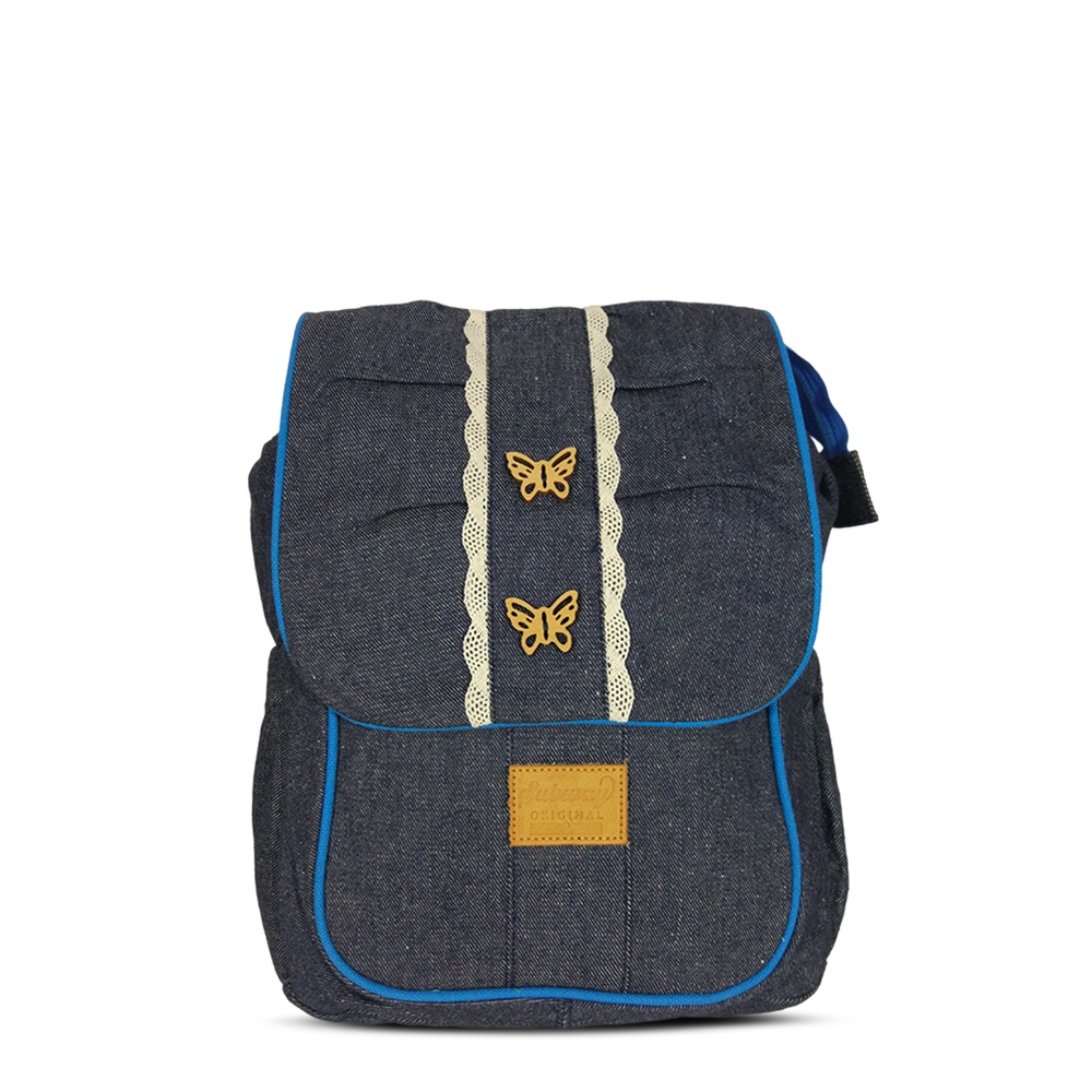 Tas Subway Ransel Wanita Subway Mini Backpack Punggung Denim