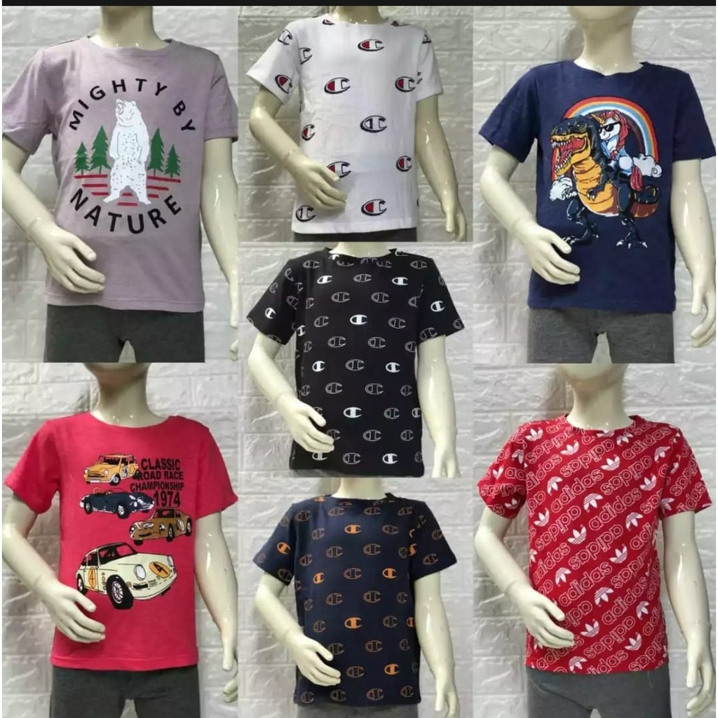 Kaos anak laki laki usia 1-5 tahun