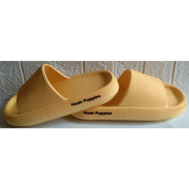 Sandal Hush Puppies Pria/Wanita Slip On Sendal Rumah Hotel Sendal Kamar Mandi Empuk Anti Slip Korea Style