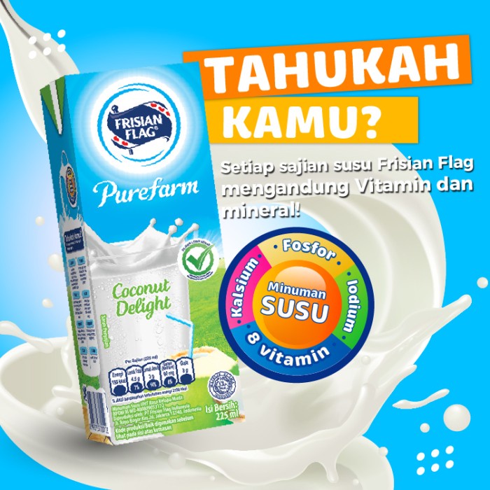 

fe20111 Frisian Flag Purefarm Susu Uht Coconut Delight 225Ml Xa201As