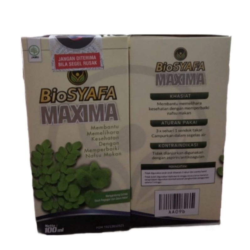 

Biosyafa Maxima G18 Probiotik