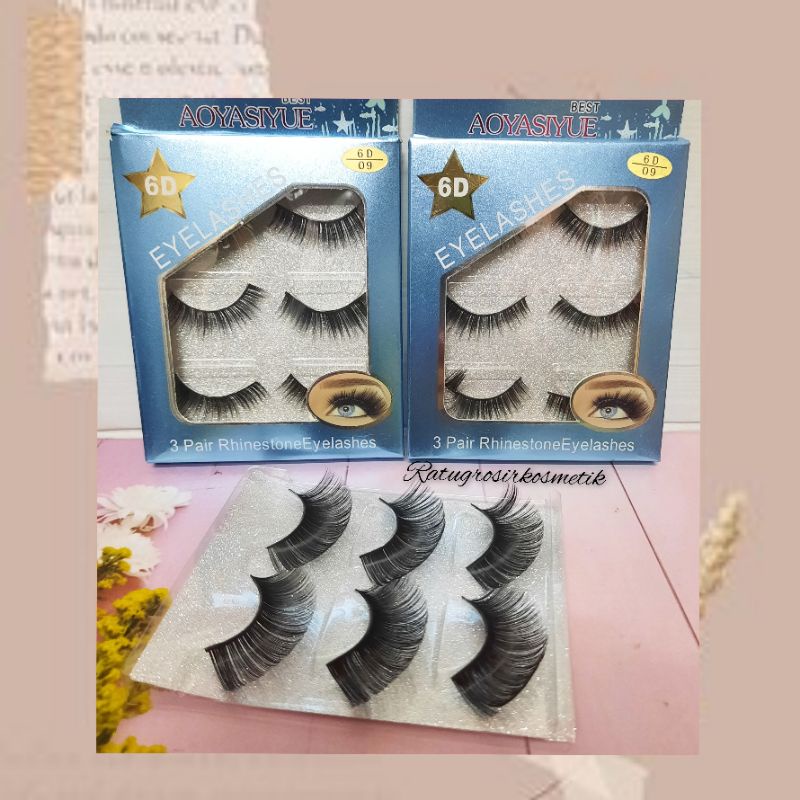 PROMO!!!BULU MATA AOYASIYUE 6D/8D NOTE BULU MATA PALSU EYELASH ISI 3