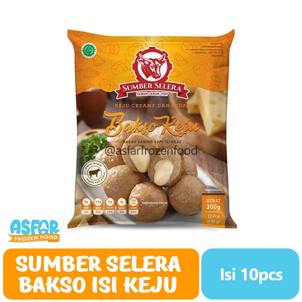 

Sumber Selera Bakso Sapi isi keju 10 Berat 300 Gram