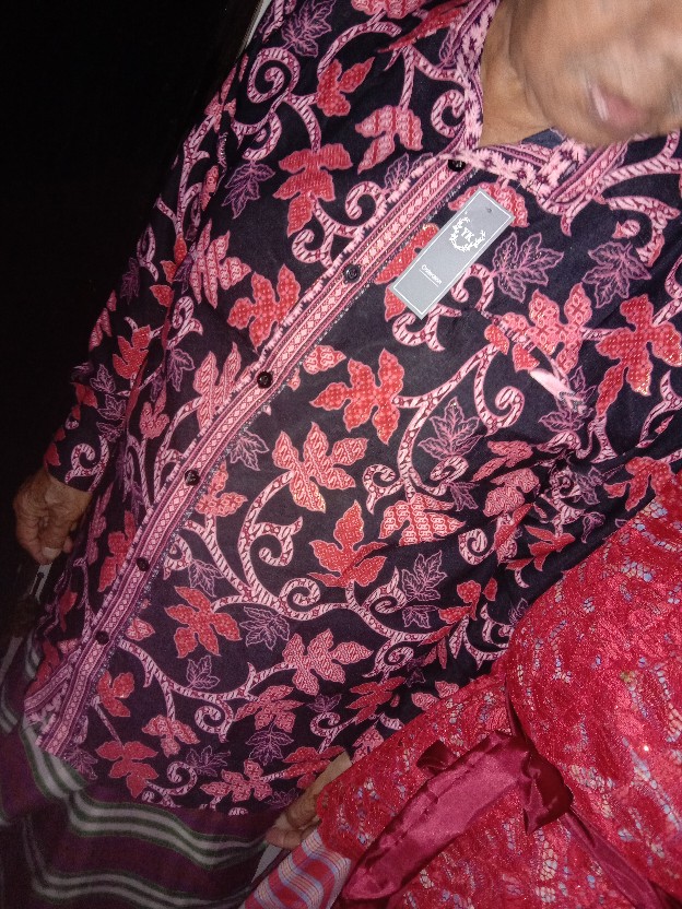 Kemeja Batik Dewasa Prada Gliter Lengan Panjang Jumbo