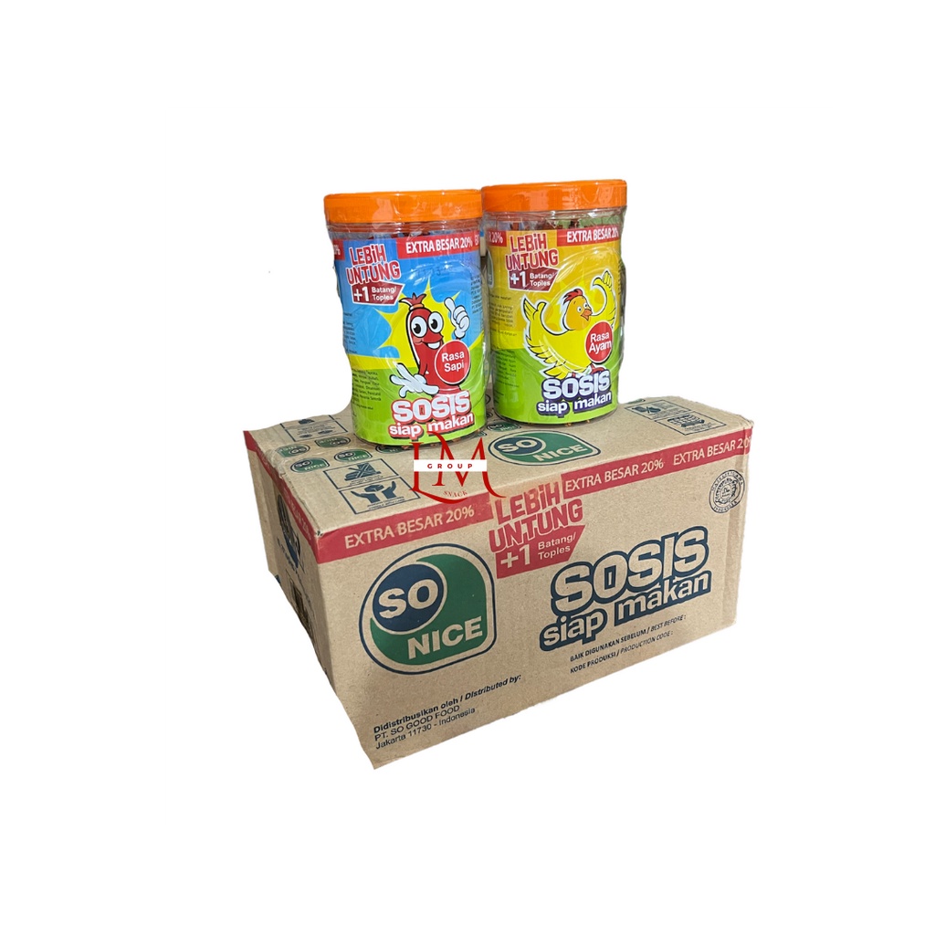 

[1 DUS] Sosis So Nice Sapi/Ayam Isi 6 Pack @24 pcs