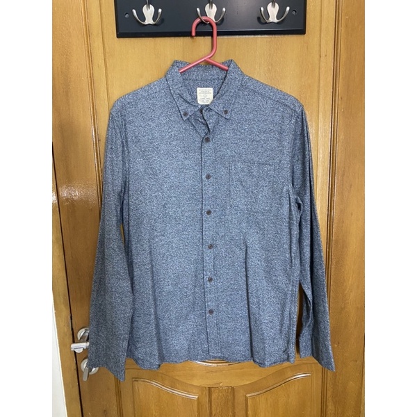 PL Kemeja tangan panjang pria GIORDANO size L