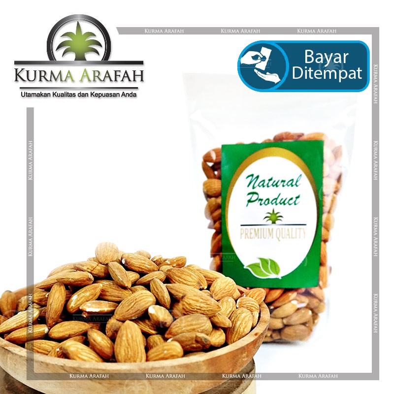 Kacang Almond Kupas Mentah 500gr