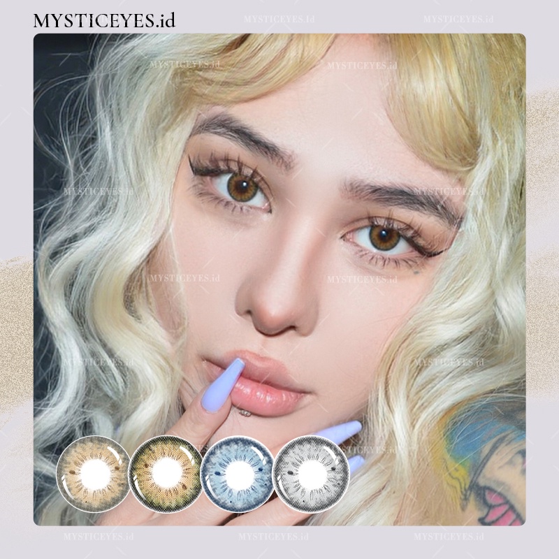 [✅COD] MYSTICEYES SOFTLENS NORMAL STUNNA GIRL SOFLENS WARNA 14.2MM KADAR AIR 40% LENSA KONTAK