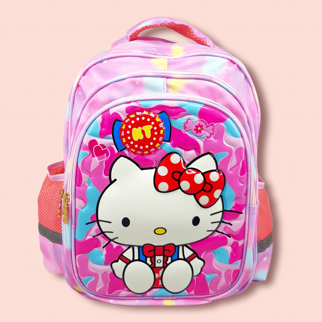 TAS RANSEL 3D ANAK SD 16 INCH KARAKTER HELLO KITTY