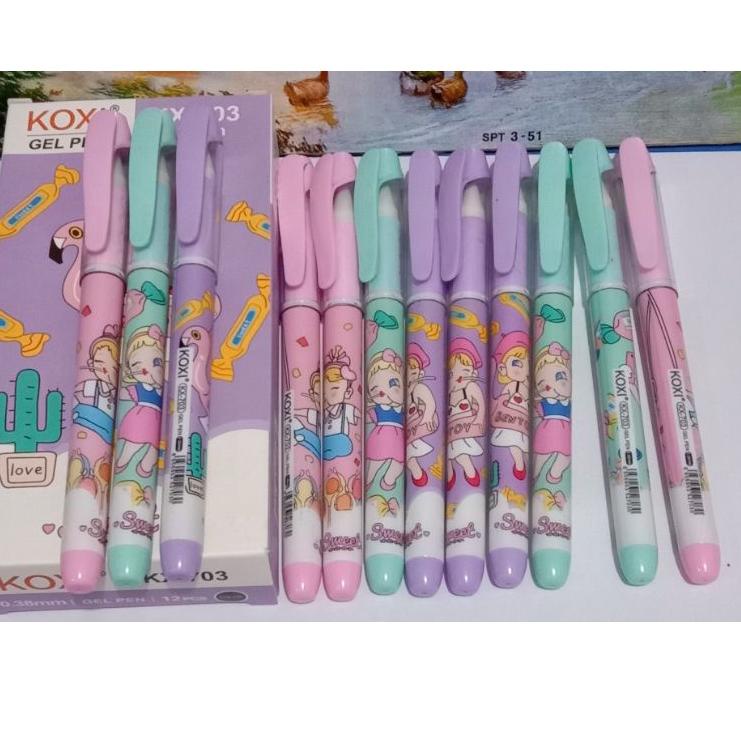 

Big Promo 1 pack pulpen gel pen koxi warna hitam