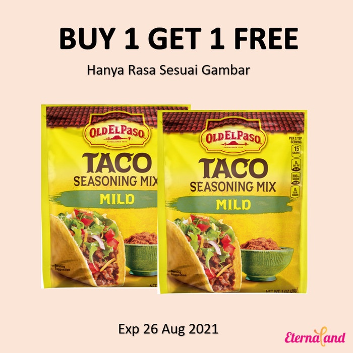 

01F1S Old El Paso Taco Seasoning Mix - Bumbu Taco Aneka Varian Impor - B1G1Orig8Sept Fsfs201