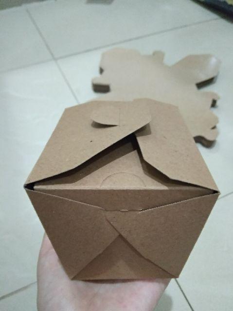 Foodpail Size M/box Bento/rice Box/rice Bowl 10oz/box Makanan Polos/bahan/kemasan Pail Craft (60pcs)