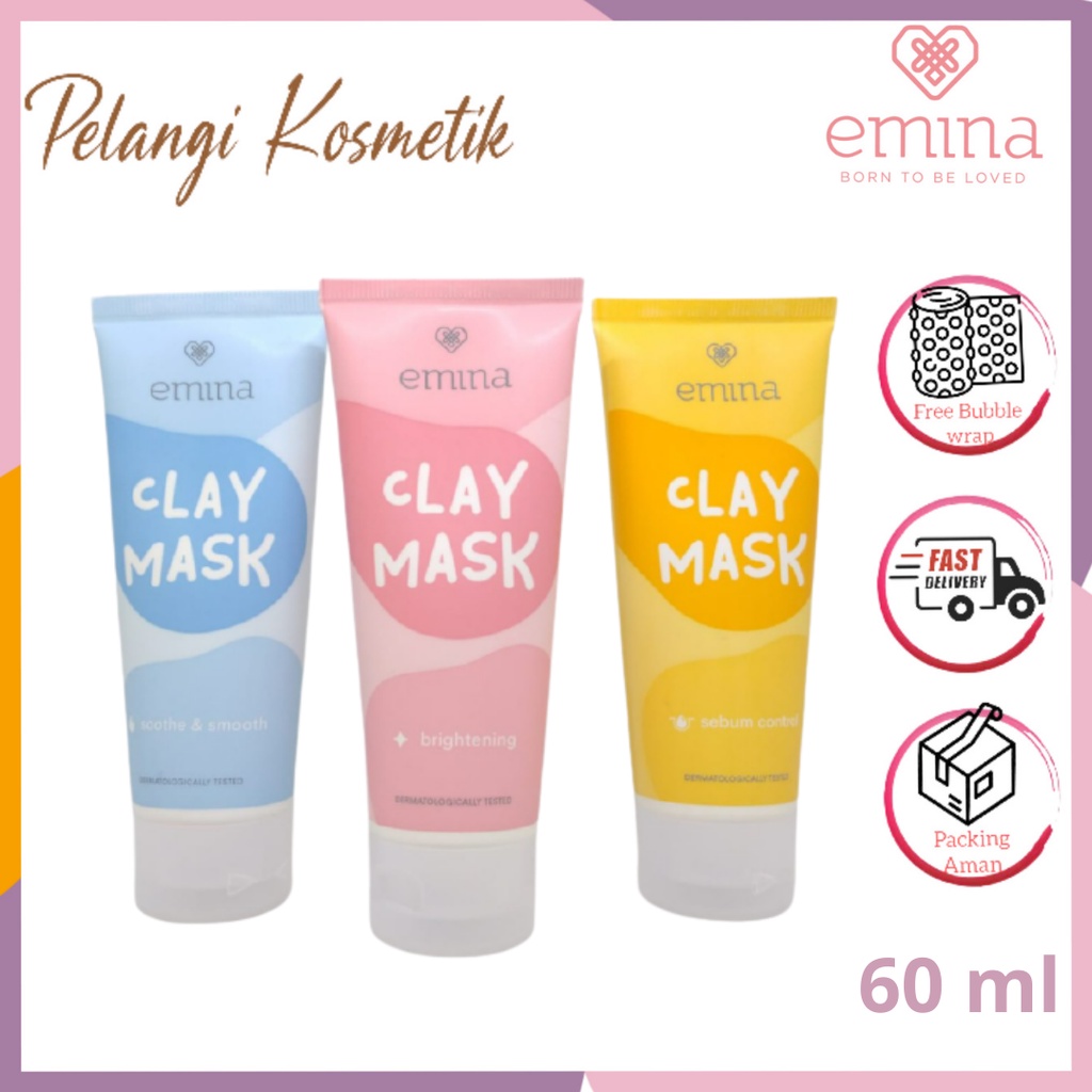 Emina Clay Mask 60 ml - Masker Wajah