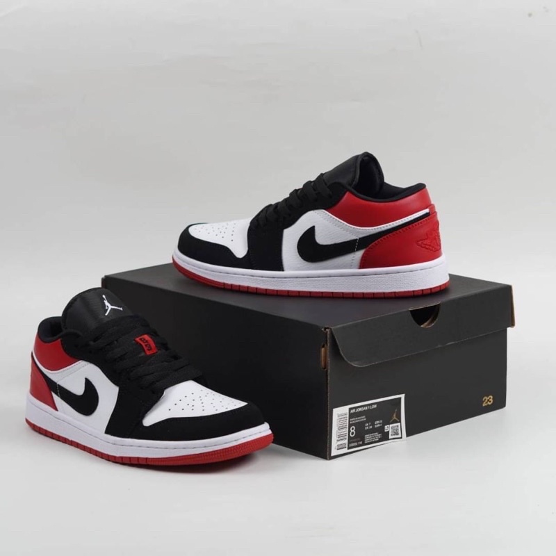 Sepatu Air Jordan 1 Low Black Toe