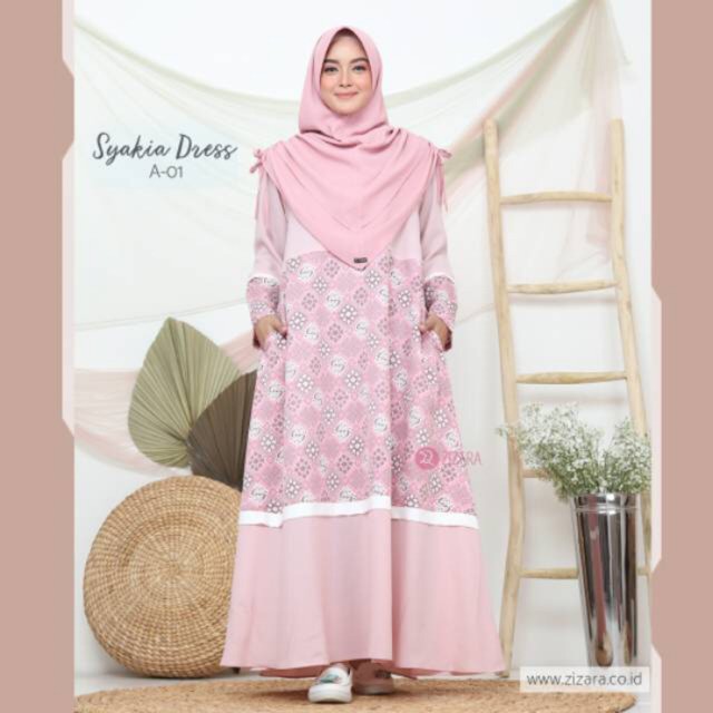 SYAKIA DRESS || Gamis Syari Original by ZIZARA