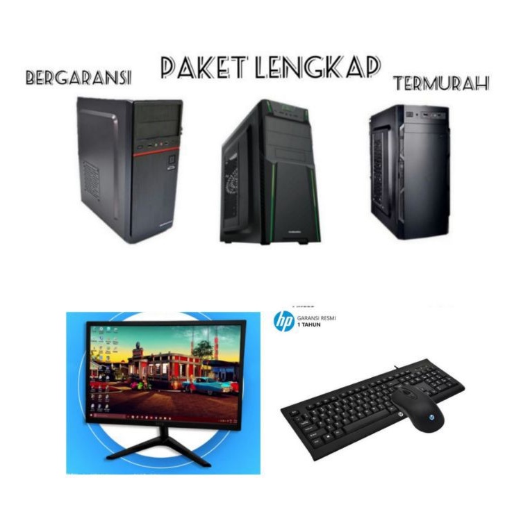 PAKET KOMPUTER LENGKAP PENTIUM G2020 - KANTOR - KASIR - SEKOLAH | BERGARANSI