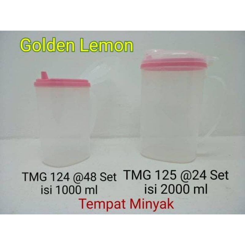 Tempat minyak pink 2000 ml golden lemon TMG 125 / wadah cuka pempek