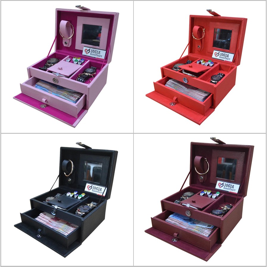 Kotak Tempat Perhiasan &amp; Aksesoris Cincin Gelang Kalung / Jewelry Box