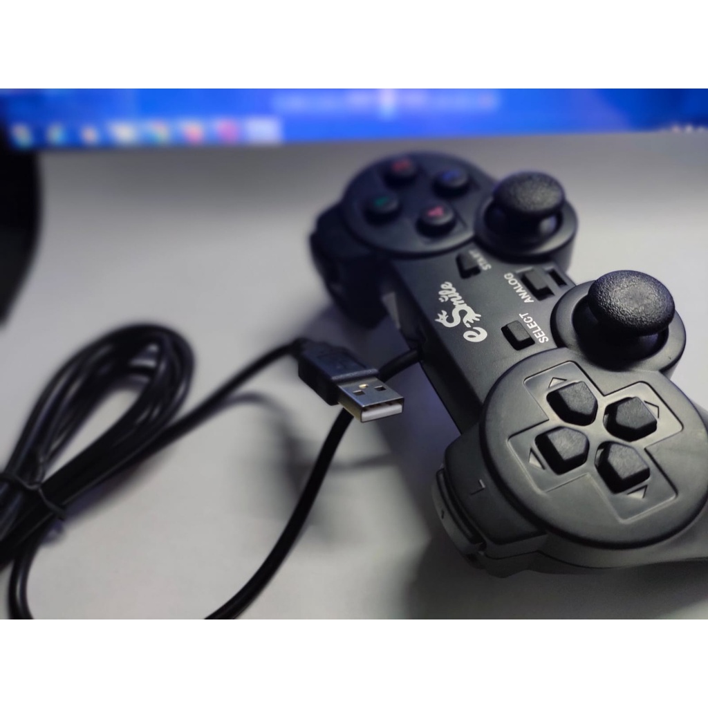 Joystick / game pad / stick pc laptop komputer single analog hitam USB