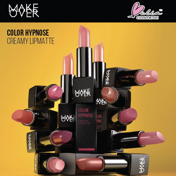 ❤ BELIA ❤ Make Over Color Hypnose Creamy Lipmatte Lipstick Lipstik BPOM 4.3g Makeover