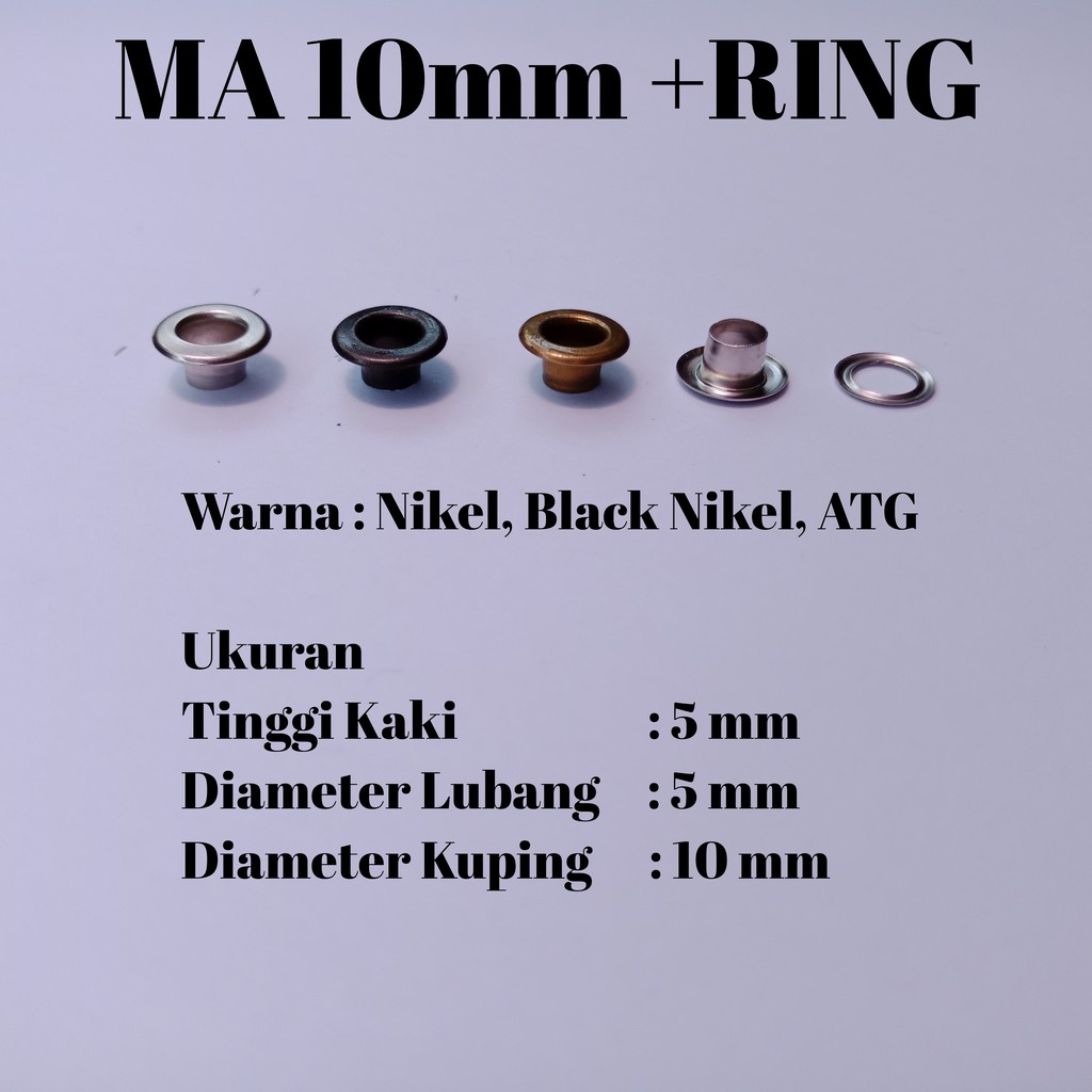 Eyelet Mata Ayam 10mm/100set
