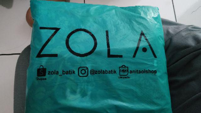 Zola_batik Couple Batik Brokat Long Blouse Raisa Lengan Panjang