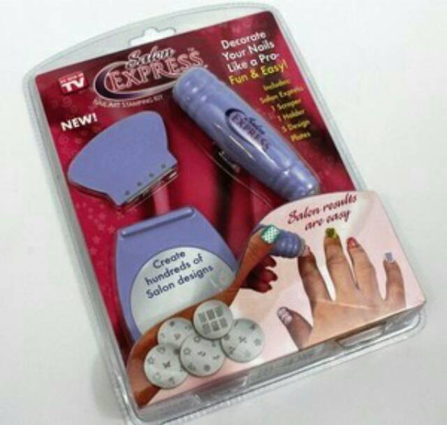 Salon Express As Seen On TV Nail Art Stamping Kit / kuku stempel